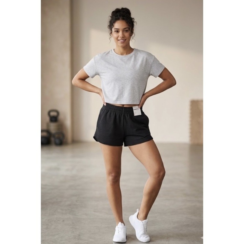 Refuge French Terry SHORTIE Shorts Womens Lounge Sweat Shorts NWT M